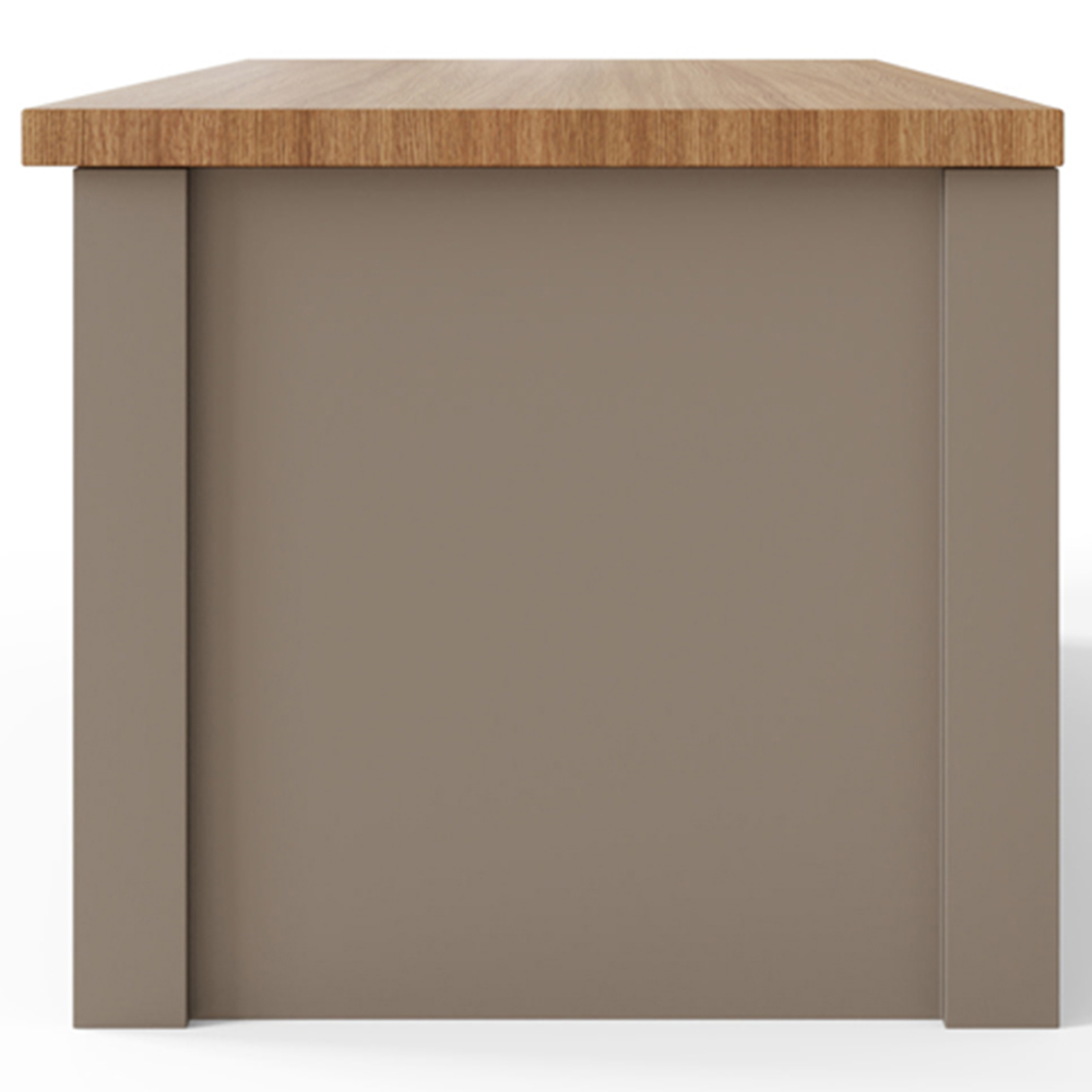 GFW Lancaster Grey Ottoman Storage Bench Image 4