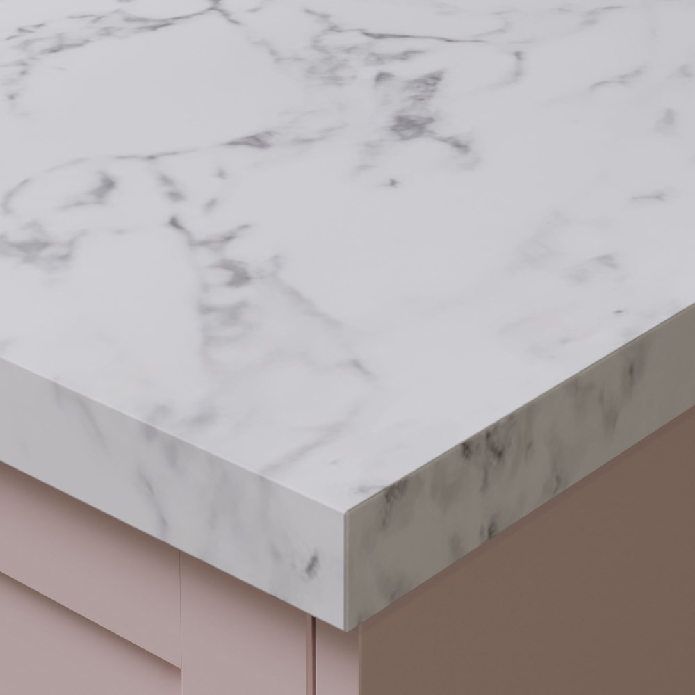 Omega Modern Tuscany Marble Square Upstand 3000 x 100 x 20mm Image 4