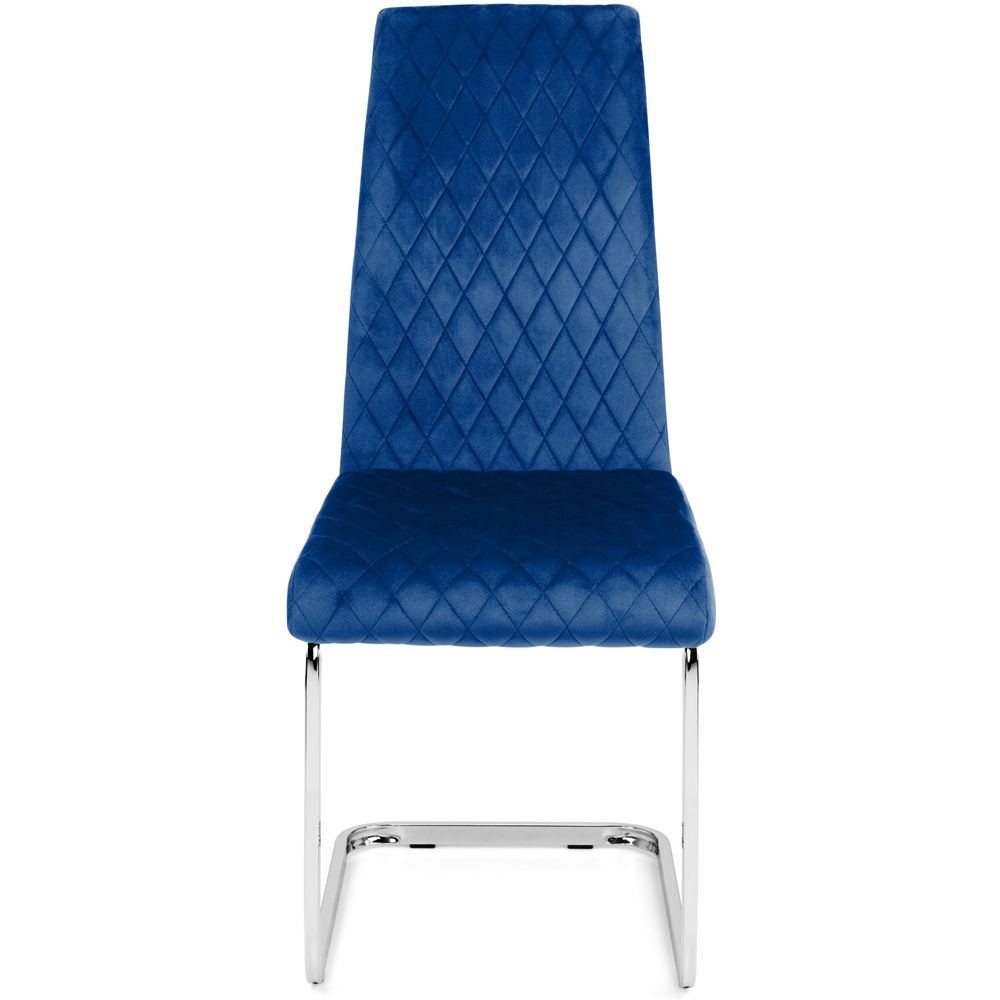 Julian Bowen Calabria Set of 4 Blue Dining Chair Image 5