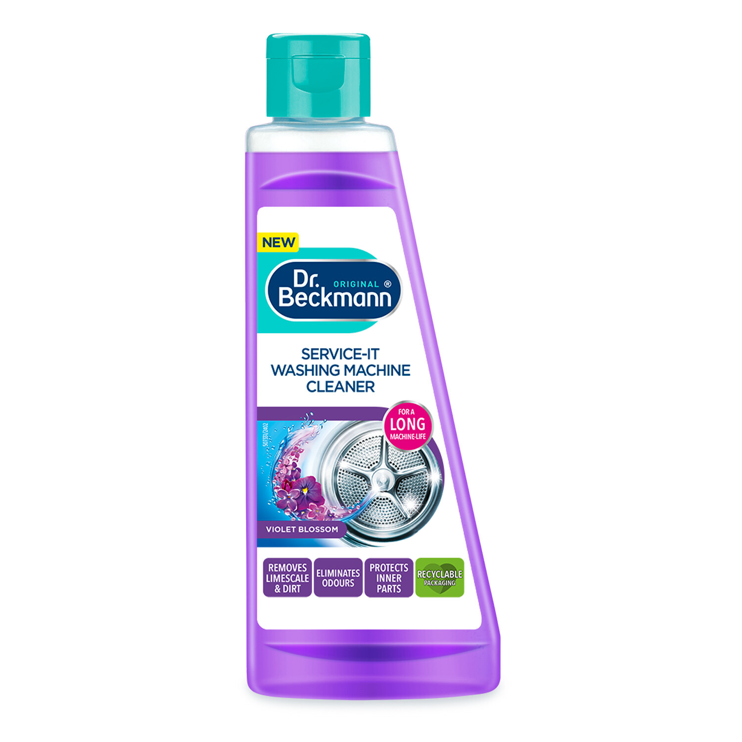 Dr. Beckmann Service It Liquid Washing Machine Cleaner Purple Image 1