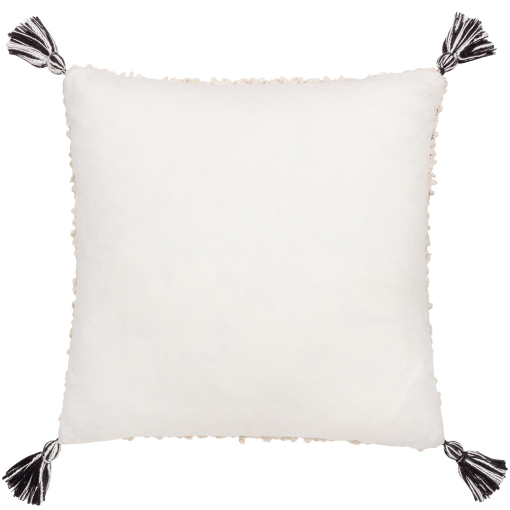 Hoem Cambre Mono Boucle Tasselled Cushion Image 3