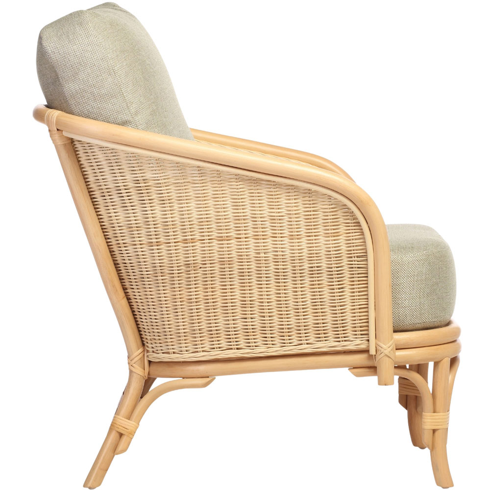 Desser Furniture Royal Roma Sage Natural Rattan Chair Image 4