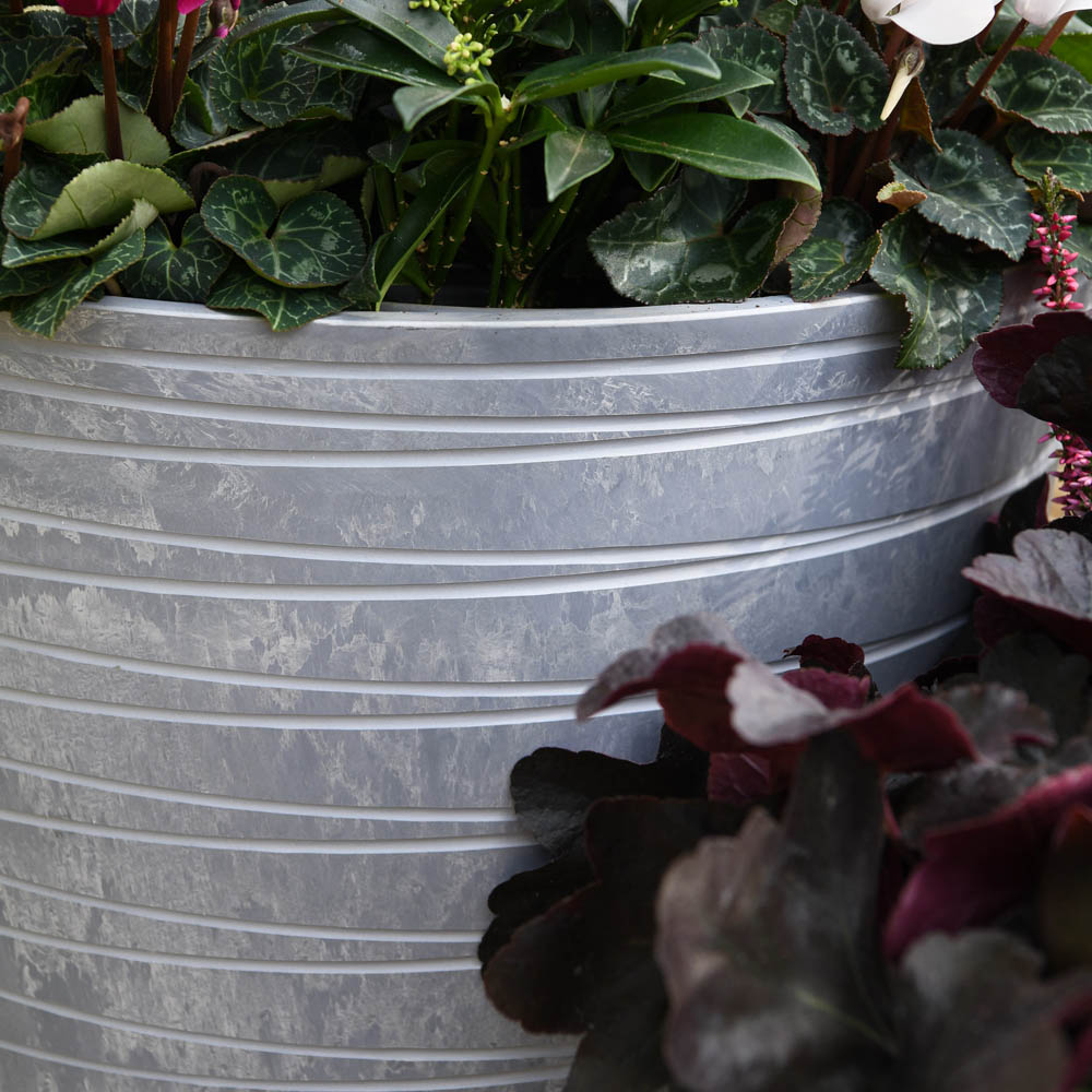 Garden Gear Caesar Marble Effect Planter 46 x 52cm 2 Pack Image 3