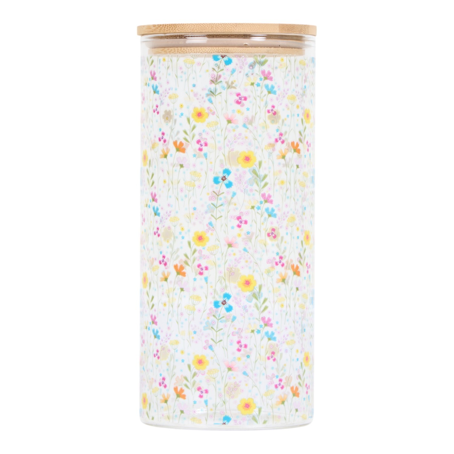 In Bloom Drinking Jar with Straw Multicolour Image 7