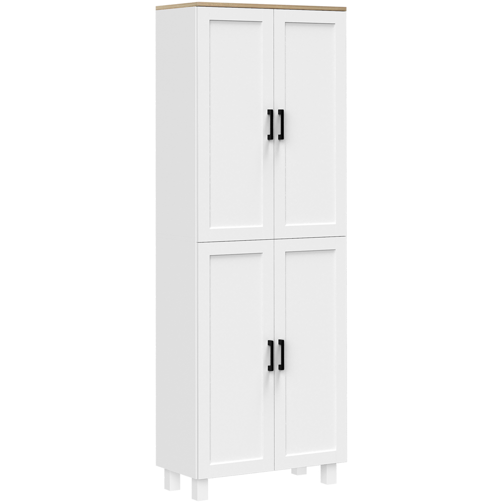 Portland 4 Door White Kitchen Storage Cabinet Image 2