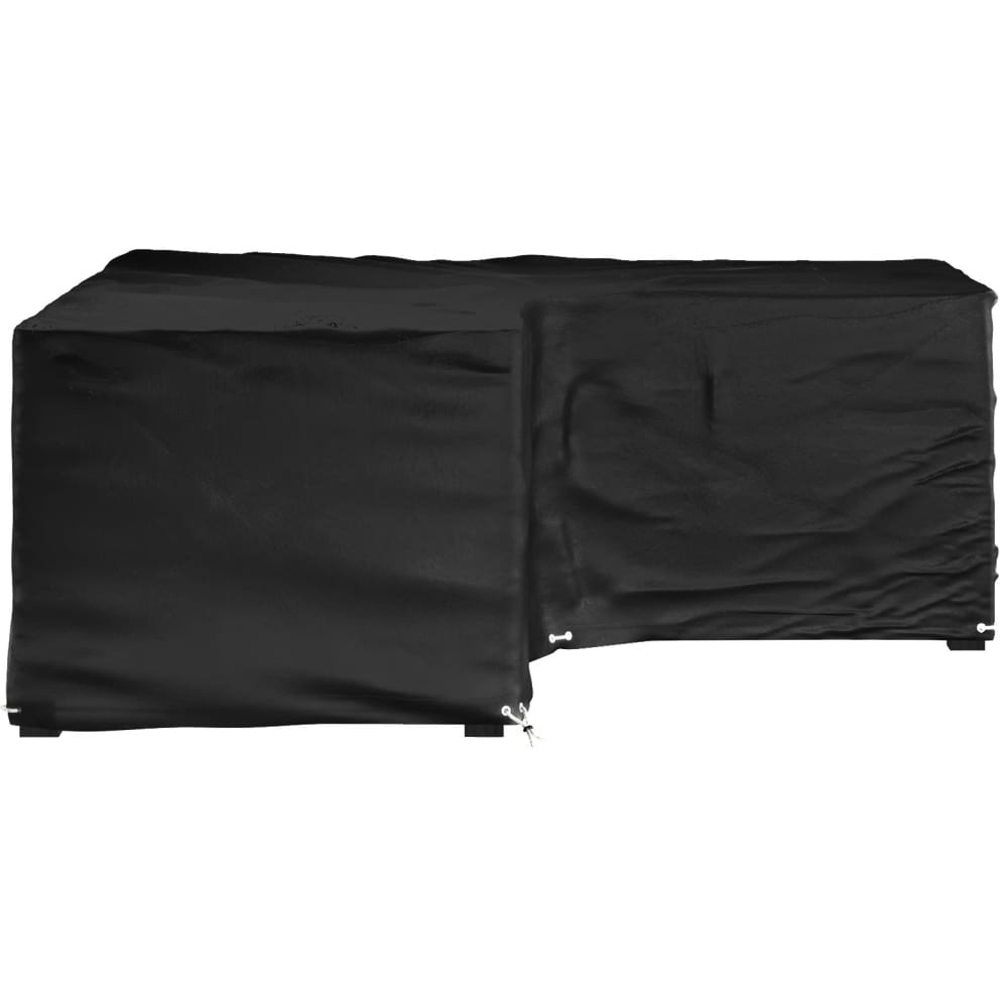 Walplus Black Eyelet Garden Furniture Cover with 12 Eyelets 70 x 185 x 185cm Image 2