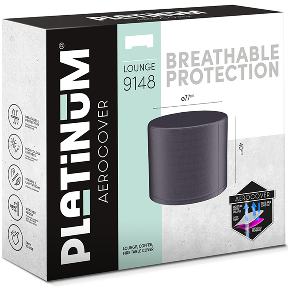 Platinum AeroCover Round Fire Table Cover 77 x 40cm Image 2