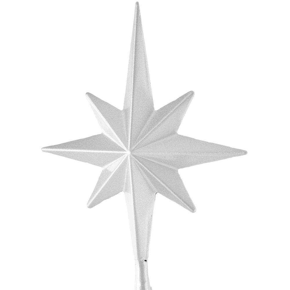 Living and Home White Display Stand Christmas Decoration with Star Top 6ft Image 2