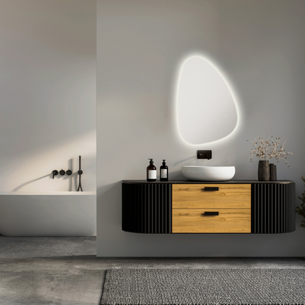 Sorrelis Novara Pebble LED Tunable Mirror 55 x 80cm Image 3