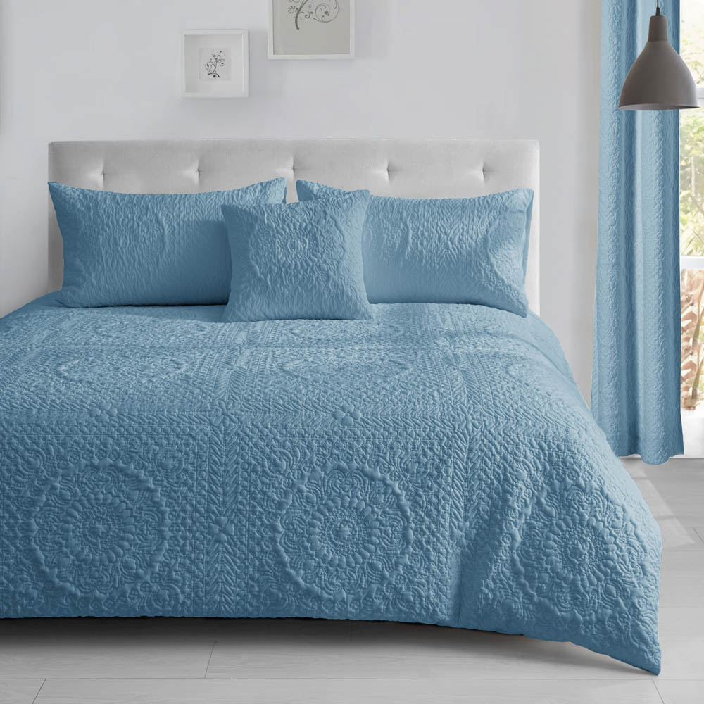 Velosso Winchester Double Ocean Blue Duvet Set Image 1
