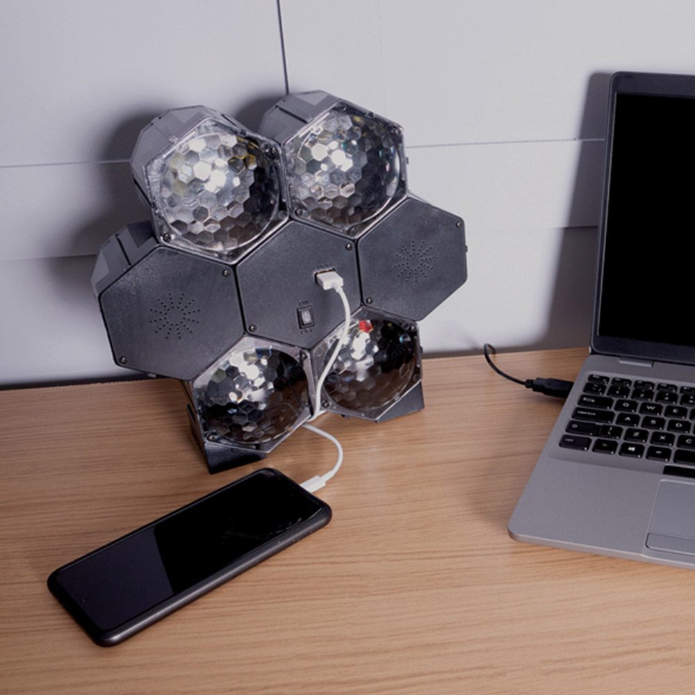 FX Lab 4 Way LED Light Effect with Bluetooth Speaker Image 5