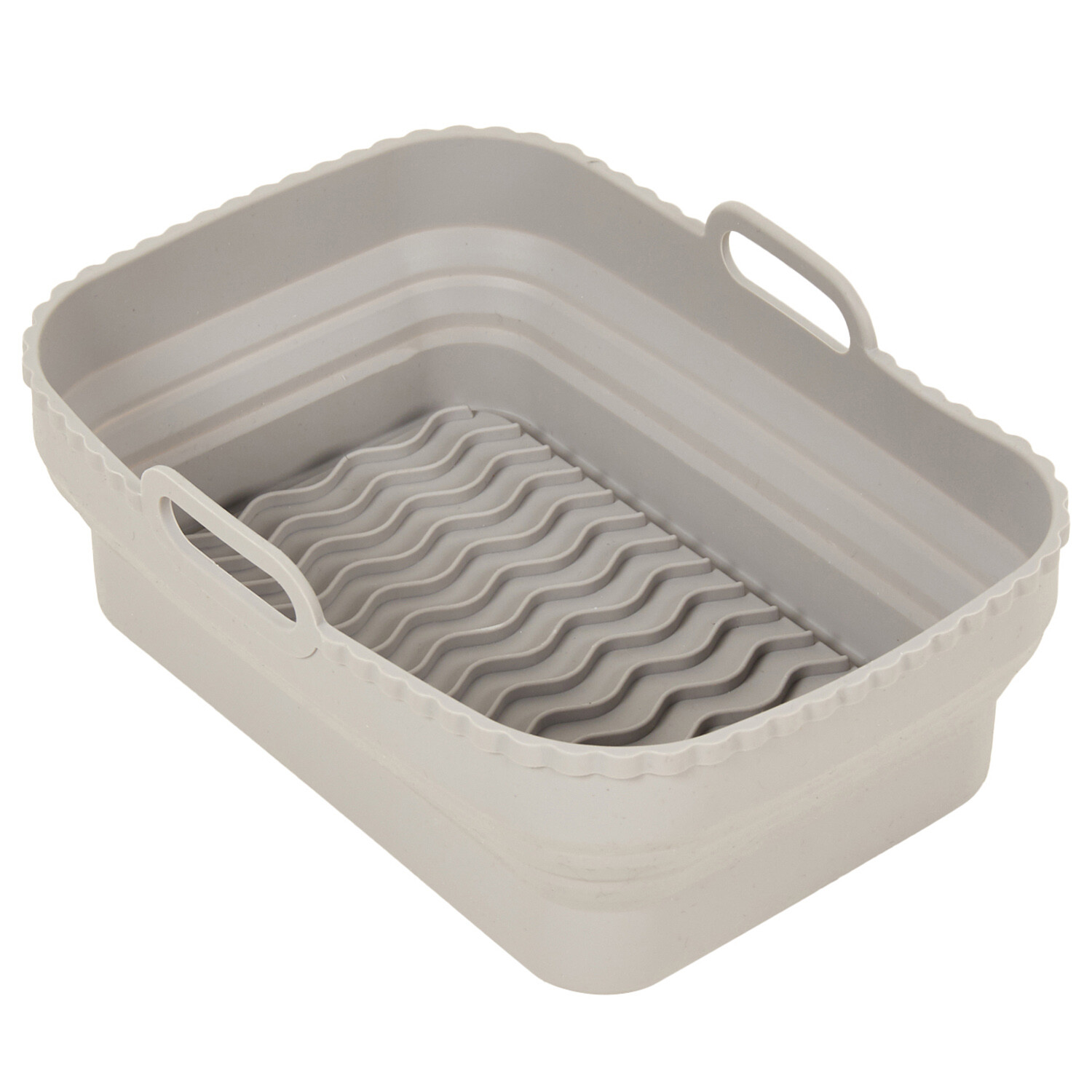 Collapsible Airfryer Pan - Grey / Rectangular Image 2