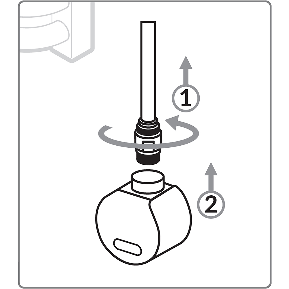 Terma VEO Smart White and Chrome Heating Element Image 4