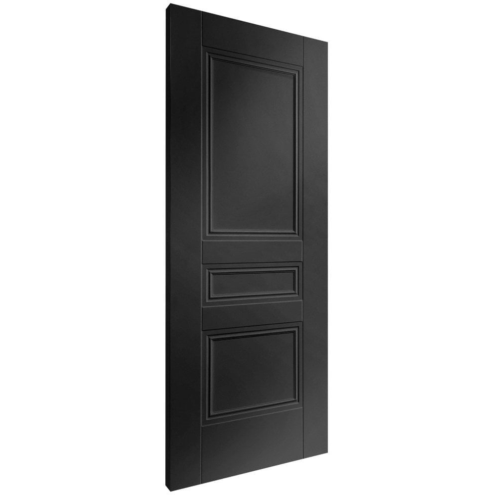 Elegance Henley Jet Black Fully Finished FD30 Internal Fire Door 1981 x 686 x 44mm Image 3