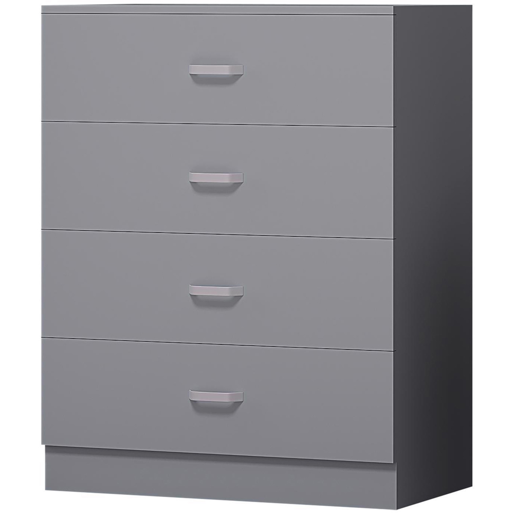 FWStyle Tunis 3 Piece Matt Grey Bedroom Furniture Set Image 4