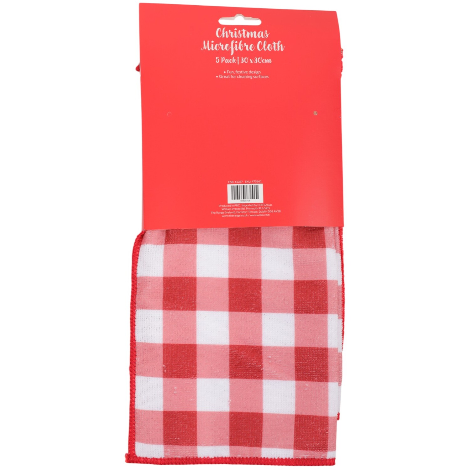 Pack of 5 Cosy Christmas Microfibre Cloths Image 3