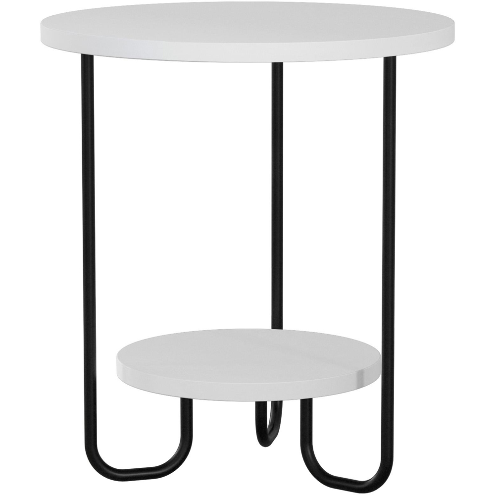 Corro White Modern End Table Image 2