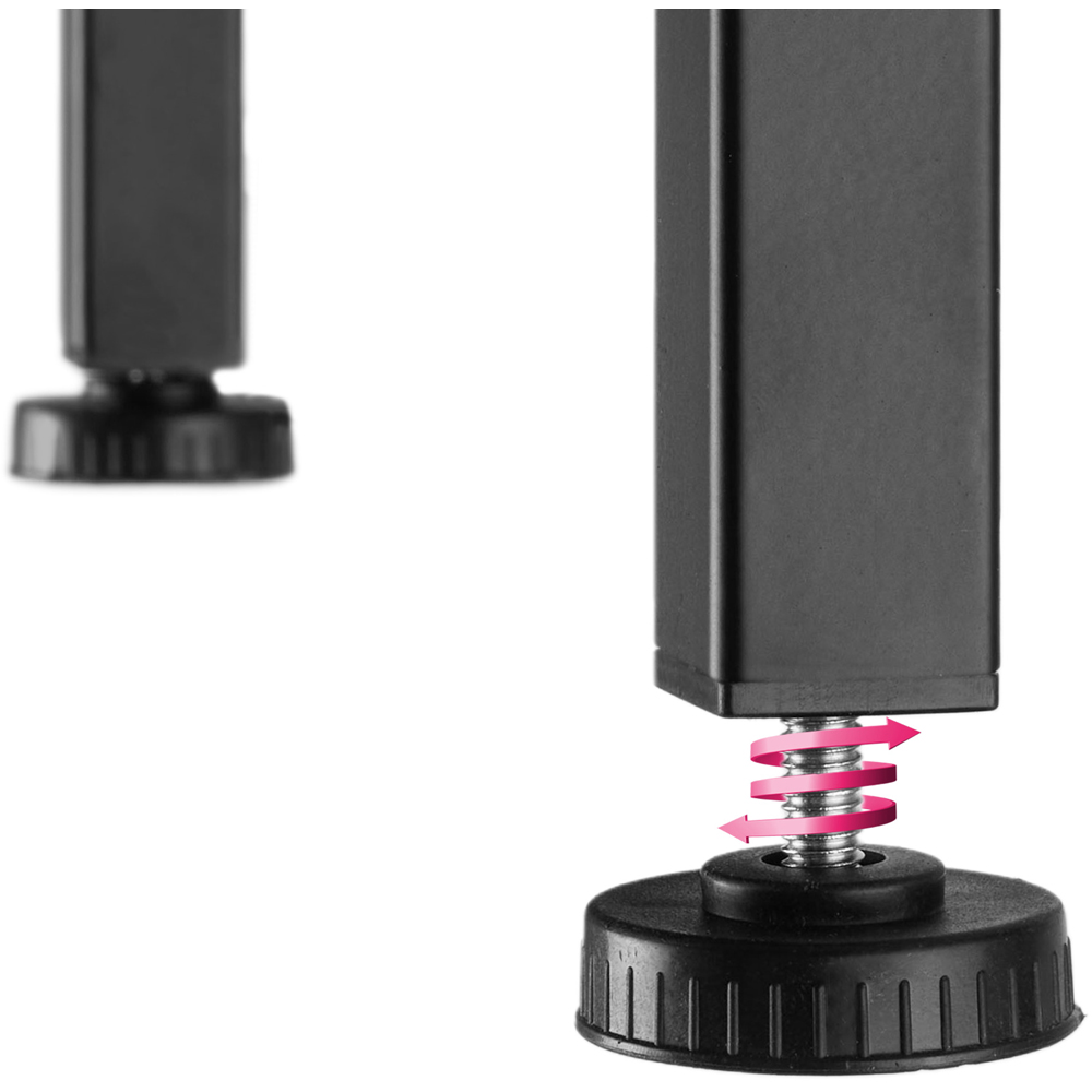 tectake Runcorn Single Door 3 Shelf Dark Rustic Wooden Sideboard Image 5