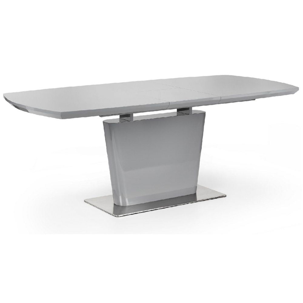 Julian Bowen Como 4 Seater Grey High Gloss Table Set Image 5