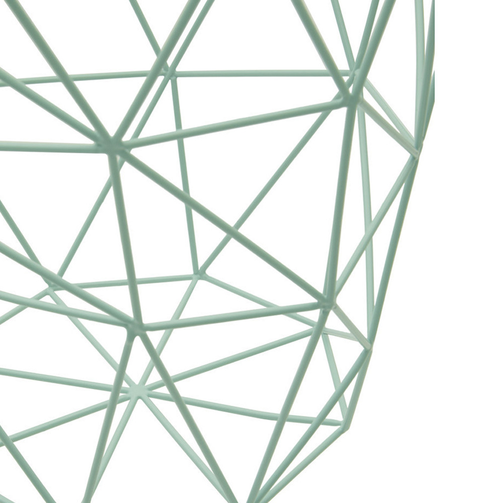 Premier Housewares Vertex Green Finish Storage Basket Image 3