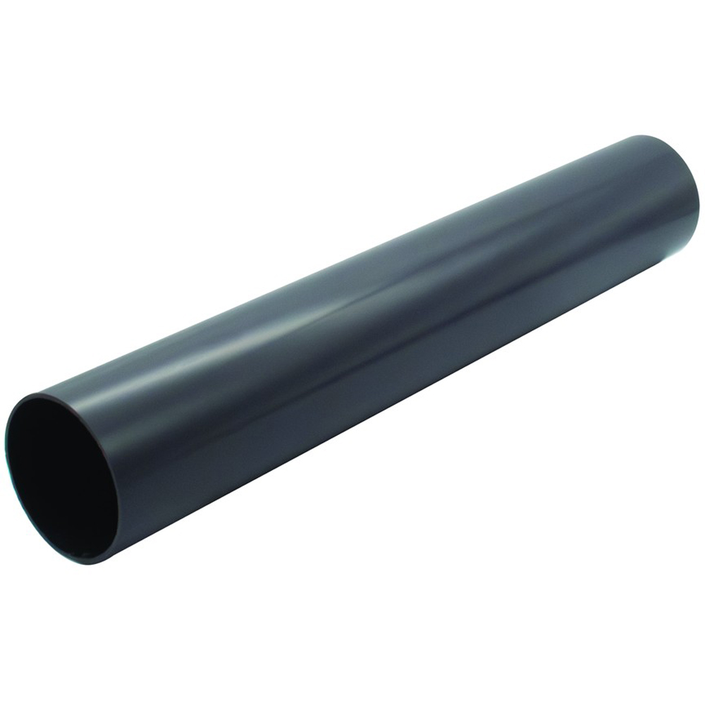 FloPlast Mini Gutter Downpipe Anthracite Grey 50mm x 2m Image 2
