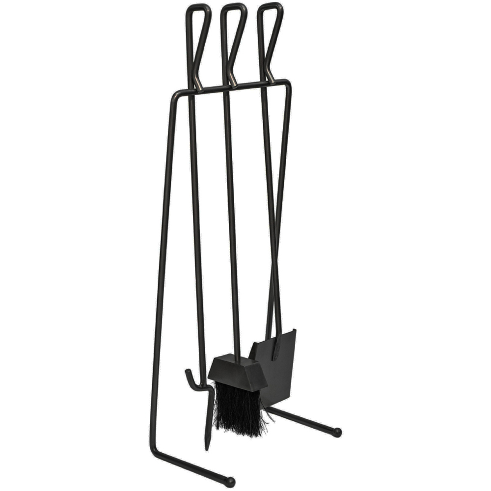 Ivyline 3 Piece Black Linear Companion Set Image 3