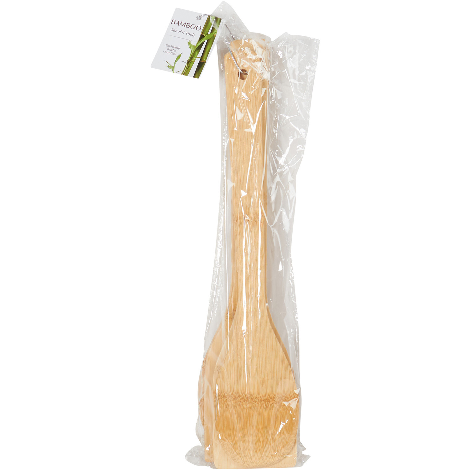 4-Piece Bamboo Tool Set - Natural Image 2