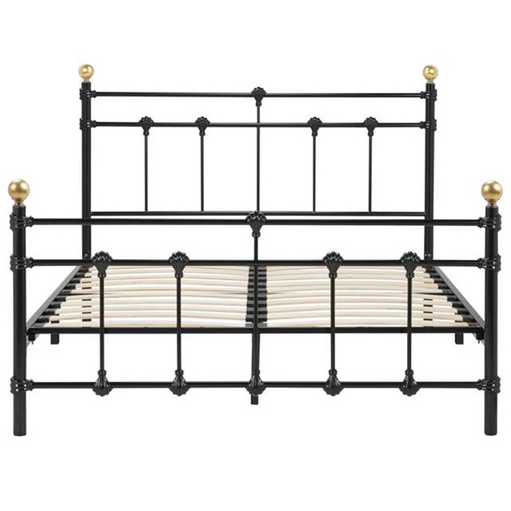 Atlas Double Black Bed Image 4