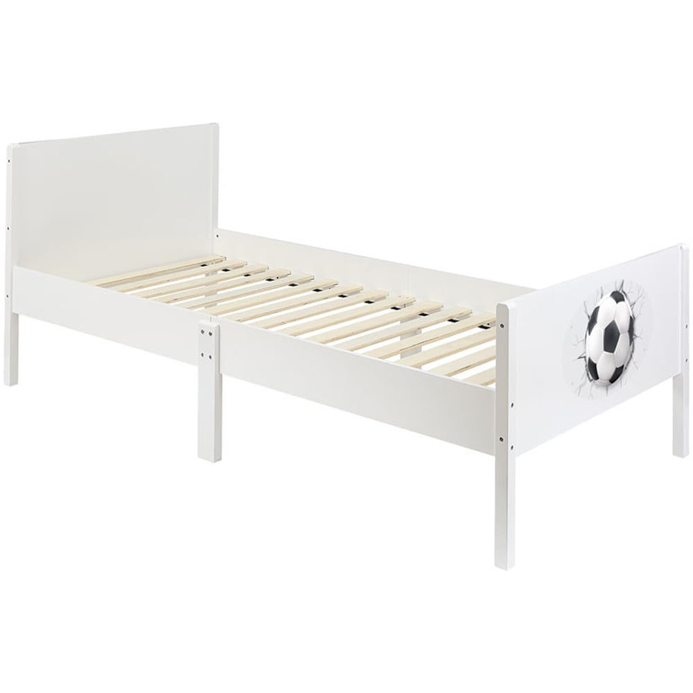 Liberty House Toys Single White Football Kids Bed Image 3
