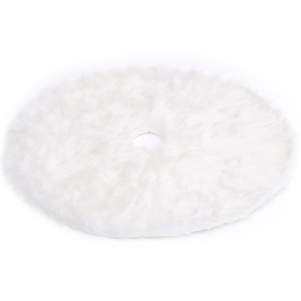 Living and Home Snow White Christmas Tree Skirt 78cm Image 2
