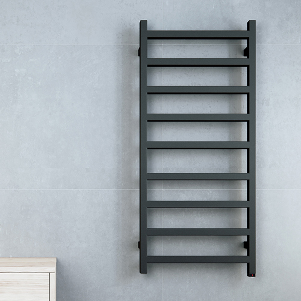 Terma Simple One Heban Black Electric Towel Rail 1080 x 500mm Image 6