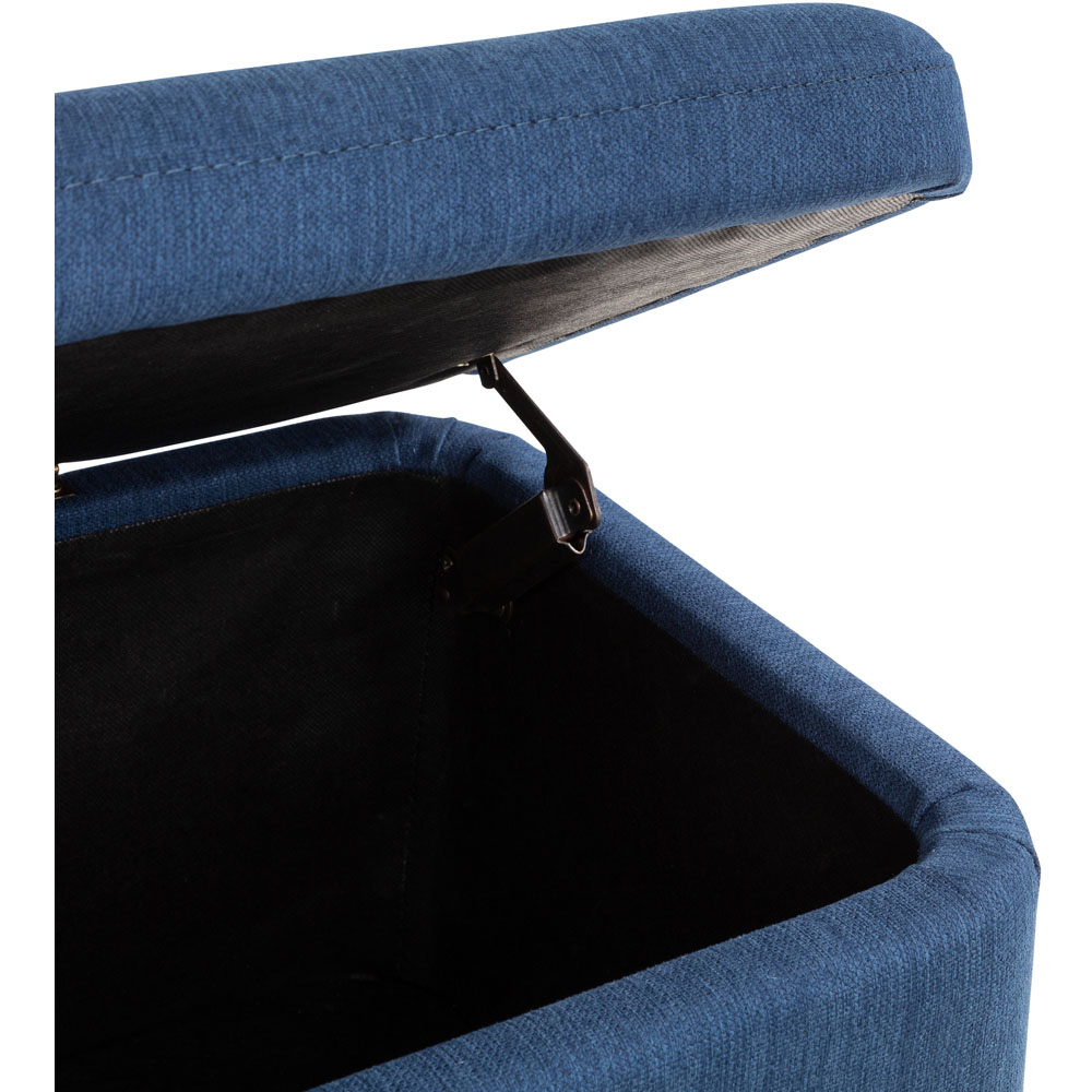 Julian Bowen Astrid Blue Linen Blanket Box Image 6