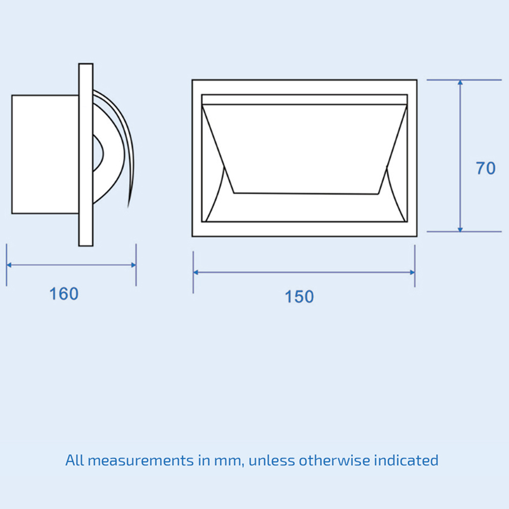 Nes Home Chrome Single Concealed Wall Mounted Toilet Roll Holder Image 3