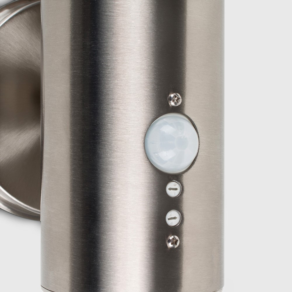 ValueLights Wharf Silver Outdoor Wall Lantern with PIR Motion Sensor Image 4