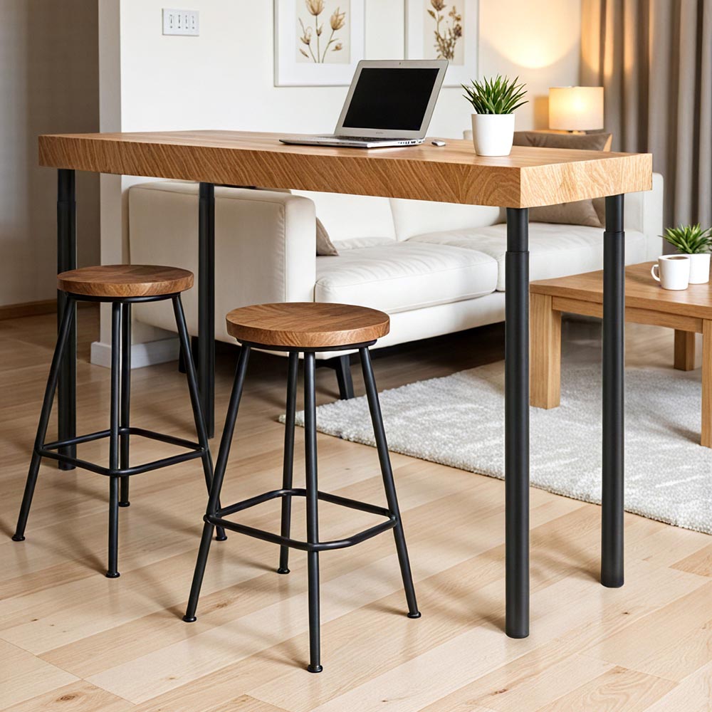 Living and Home 2 Pack Adjustable Metal Furniture Leg Image 5