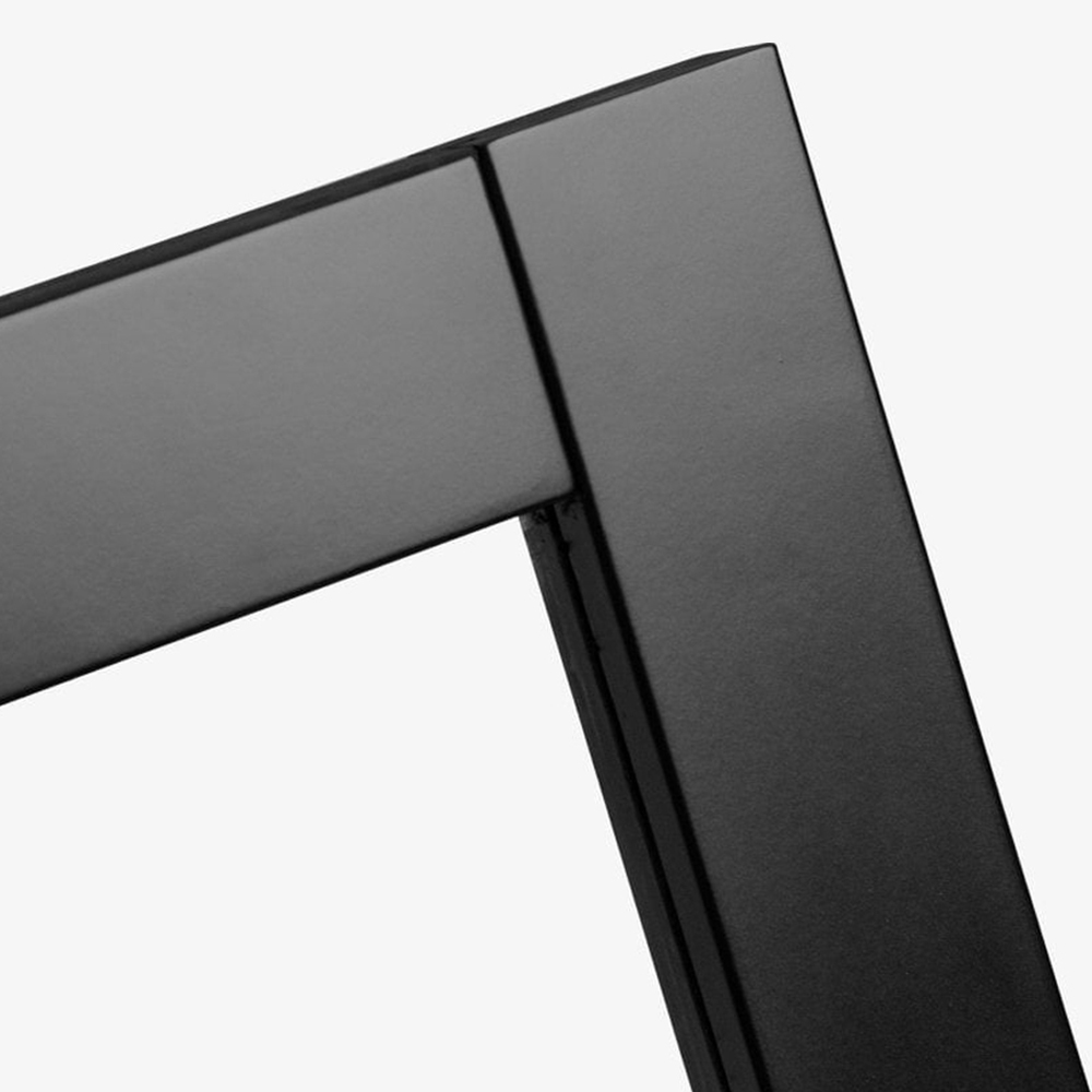 Industrial Studio Black 1 Panel 2 Light Clear Glass Internal Door 1981 x 762 x 35mm Image 4