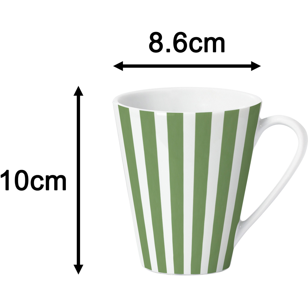 Waterside Split Stripe Green 24 Piece Dinner Set Image 8