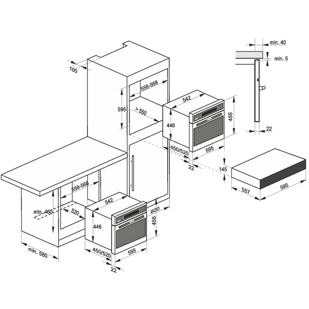 Kaiser Grand Chef Stainless Steel Compact Electric Oven with Microwave Function Image 6
