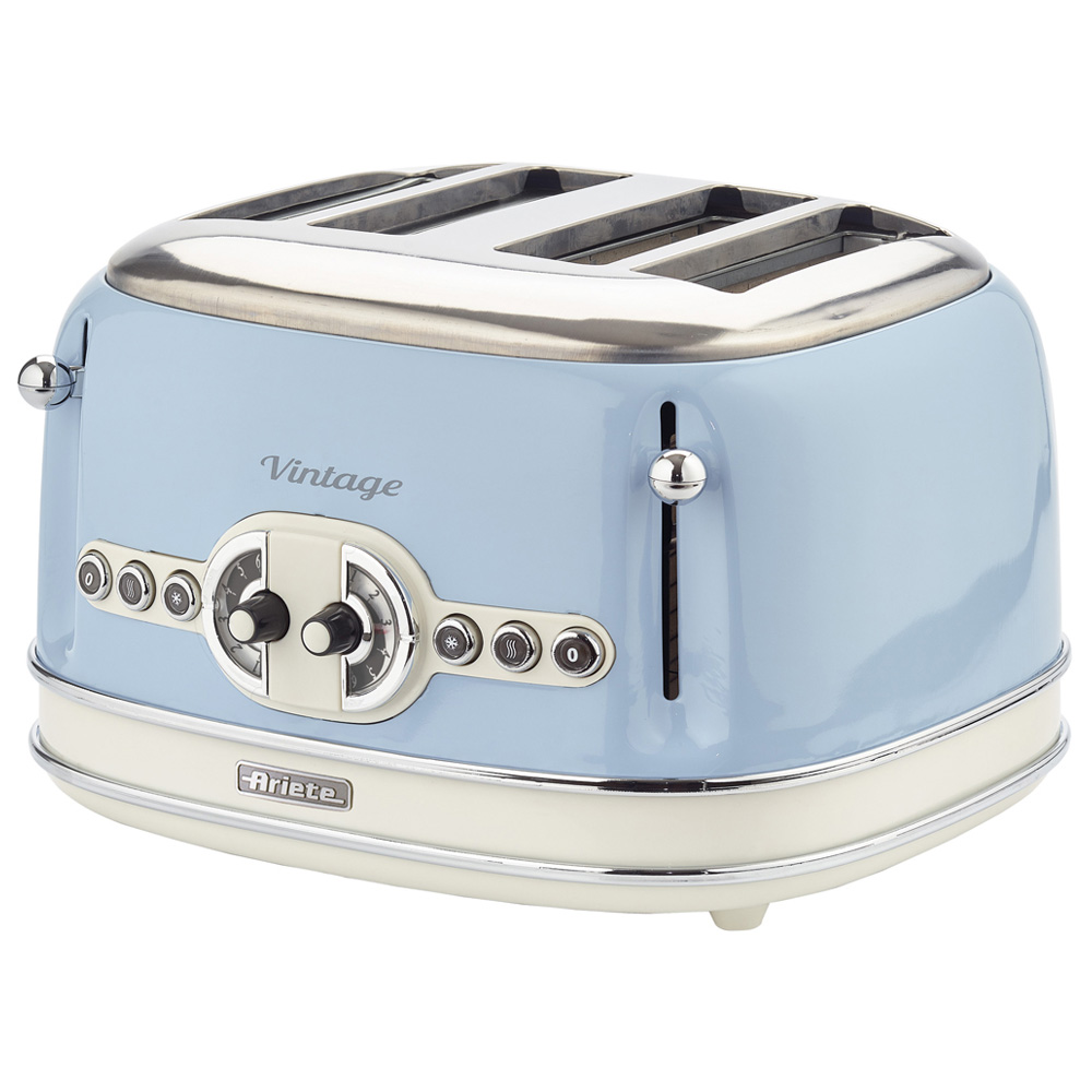 Ariete ARPK21 Vintage Blue 1.7L Jug Kettle and 4 Slice Toaster Image 3