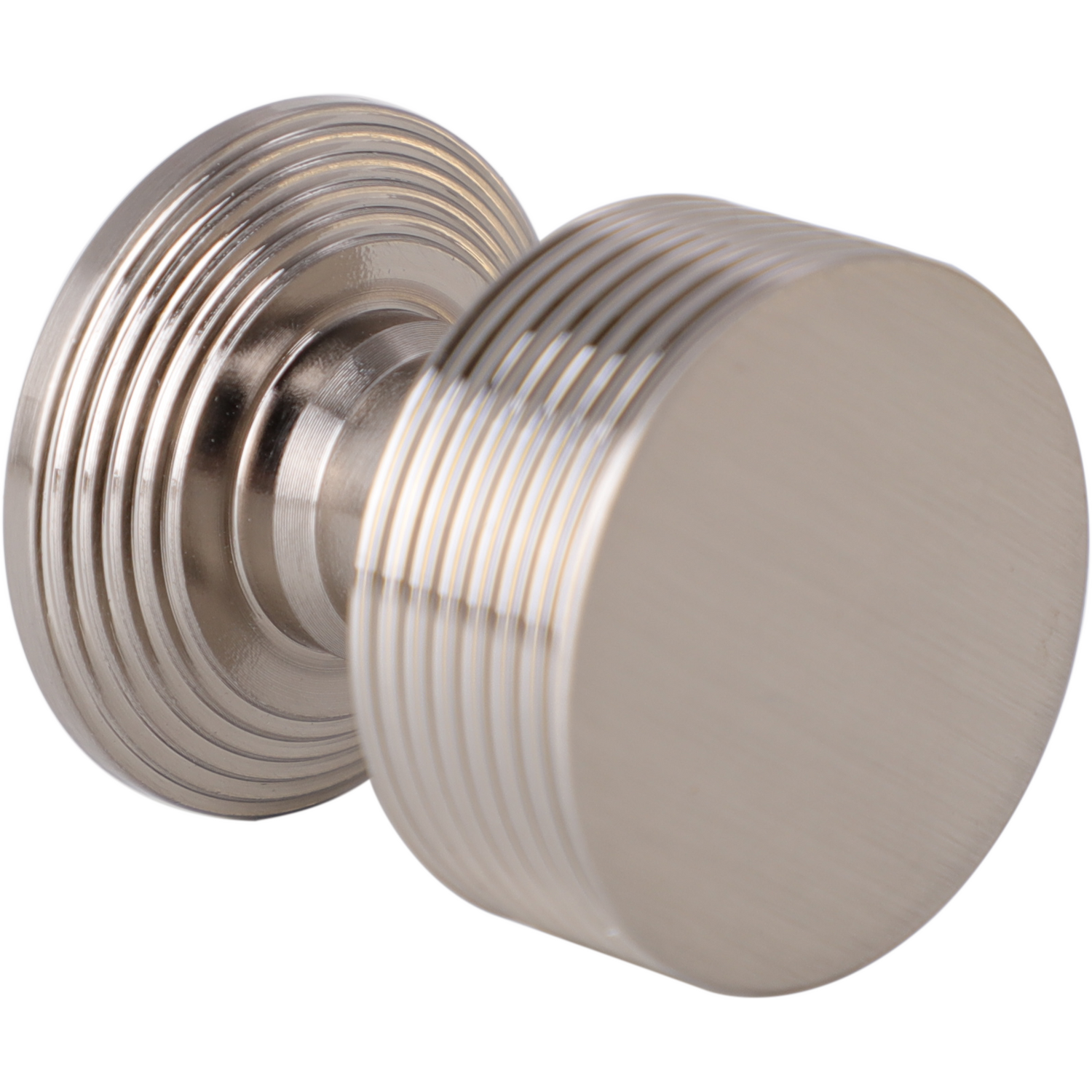 Pack of 4 Westminster Ringed Cabinet Knobs Brushed Nickel Image 2