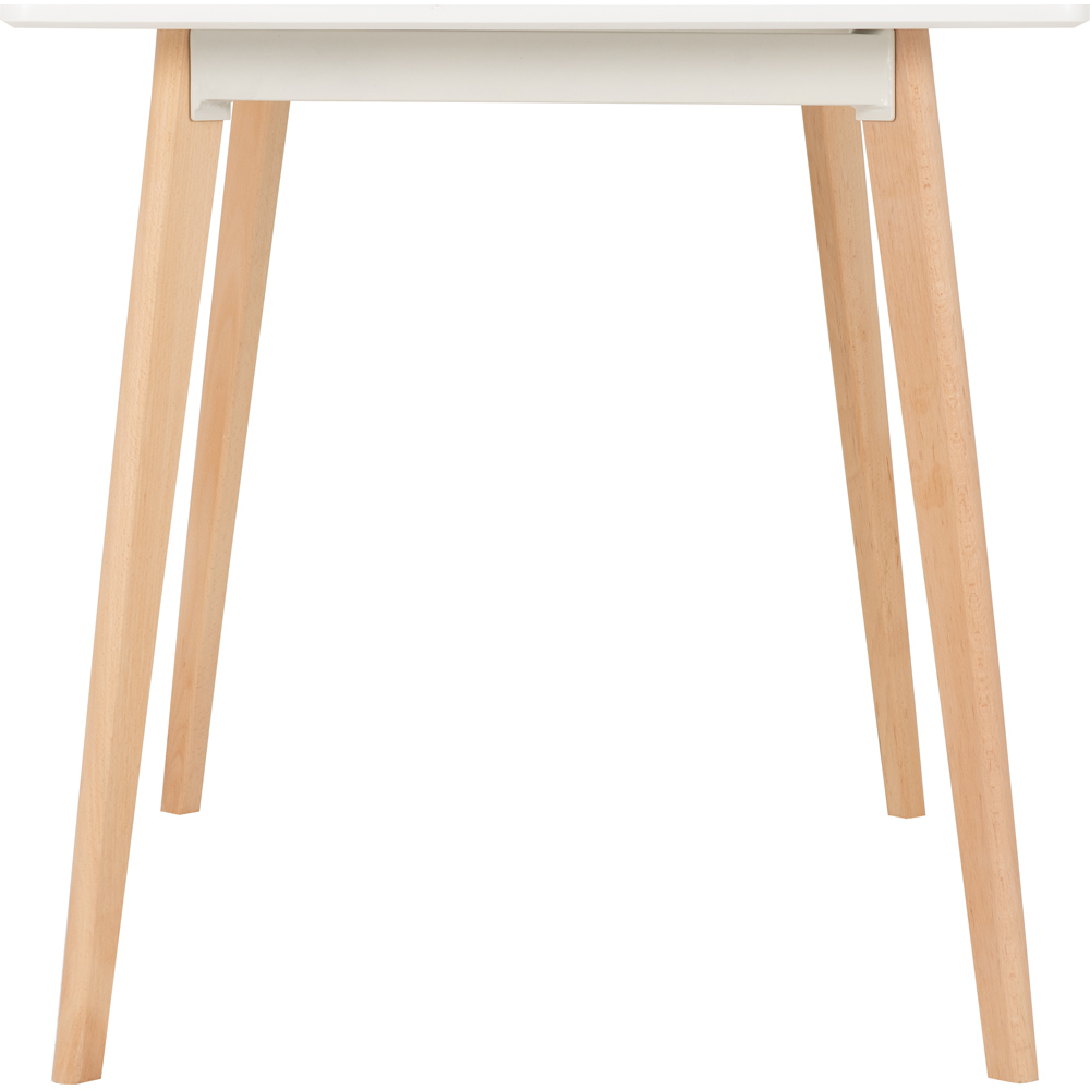 Seconique Bendal White Beech Dining Table Image 4