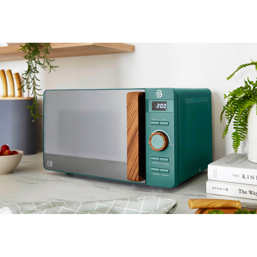 Swan Nordic EEJB142 Green 2 Slice Toaster 1.7L Kettle and 20L Microwave Bundle Image 3