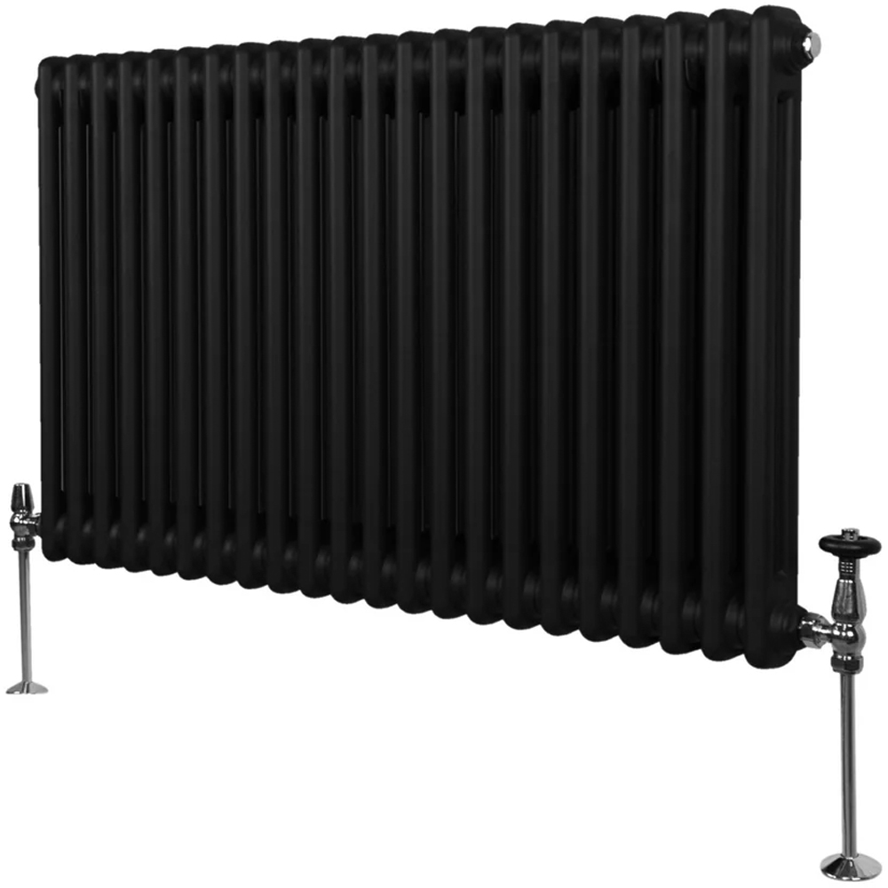 Monster Shop 4276 BTU Black Traditional 2 Column Radiator 600 x 1012mm Image 3