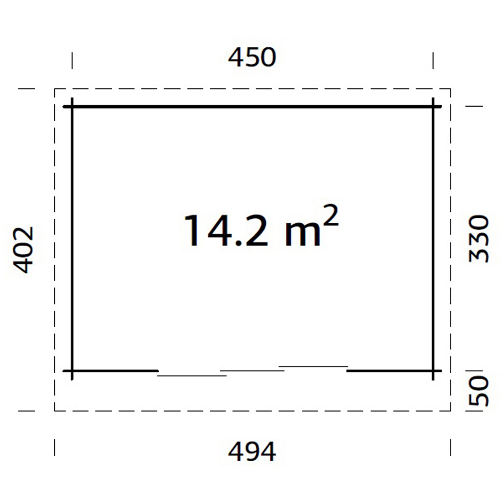 Palmako Lea 1 v2 10.8 x 14.7ft Apex Summerhouse Image 9