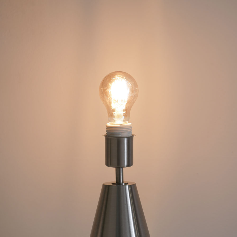 ValueLights Jax Forest Green Shade Brushed Chrome Touch LED Table Lamp Image 3