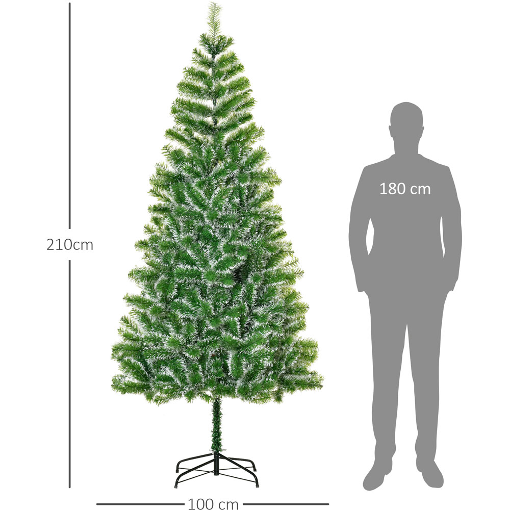 Everglow Green Christmas Tree with Metal Stand 6.8ft Image 7