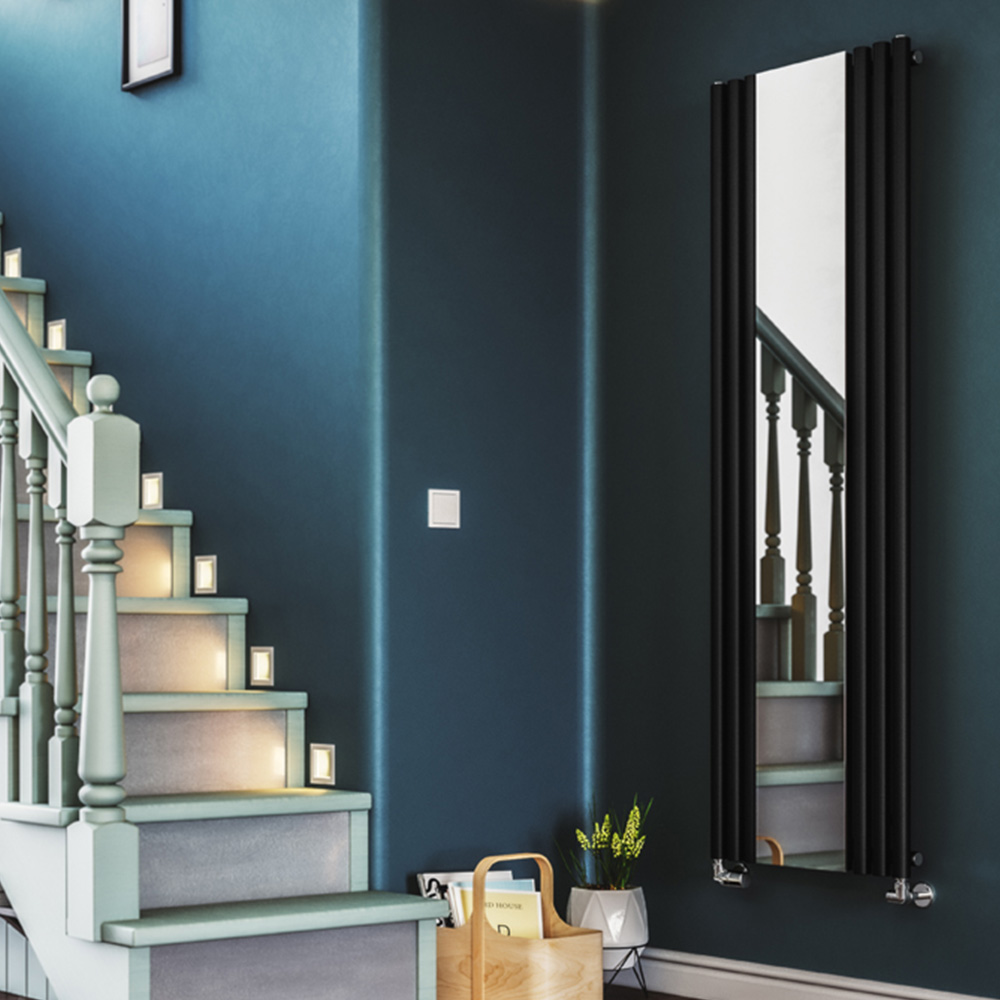 Terma Rolo Mirror 2854 BTU Heban Black Radiator 1800 x 590mm Image 7