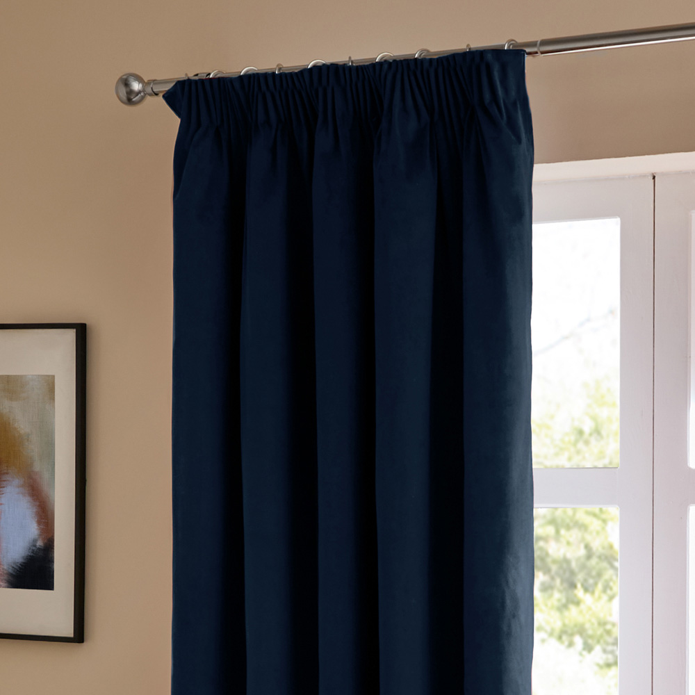 Furn The Ultimate Royal Velvet Blackout Pencil Pleat Curtains 168 x 183cm Image 4