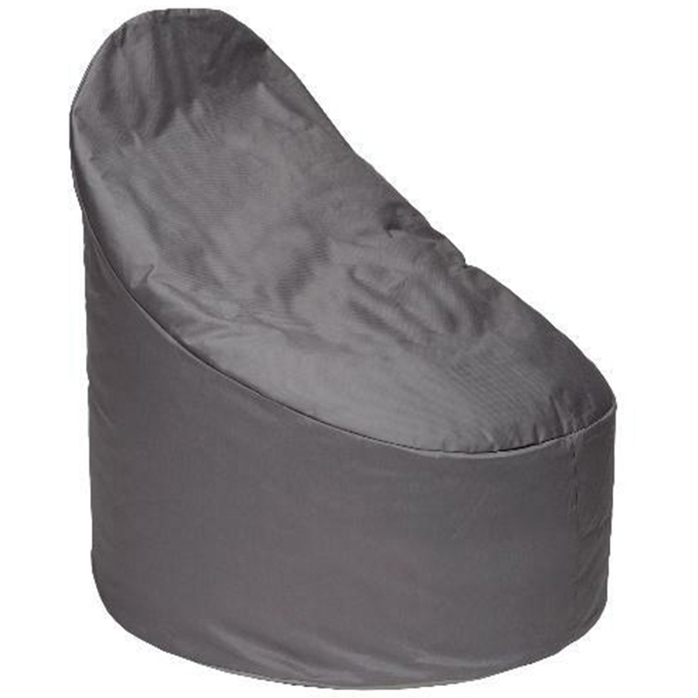 Kaikoo Grey Brushed Faux Suede Bean Bag Chair Image 2