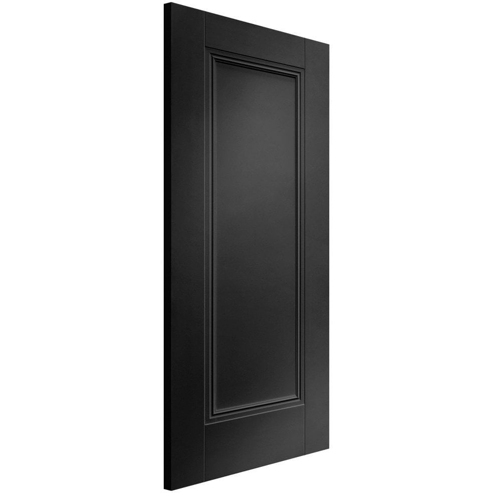 Elegance Lancaster Jet Black Fully Finished 1 Panel Internal Door 1981 x 838 x 35mm Image 2
